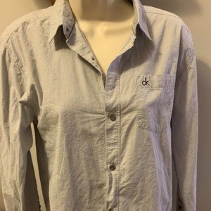 Calvin Klein Gray Button Down